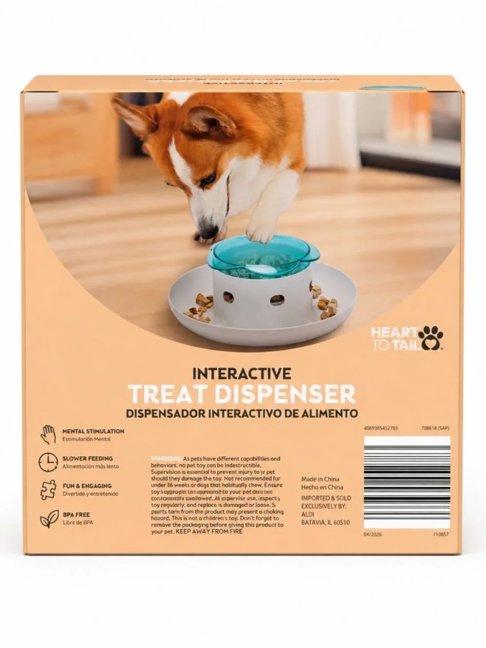 Interactive Dog Treat Dispensing Puzzle Toy Slow Feeder Pet Enrichment Game New
